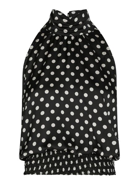 Jos dot top, black