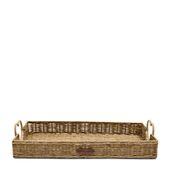 Rustic rattan happy heart tray 51x30