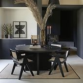 St. Moritz dining armchair, black