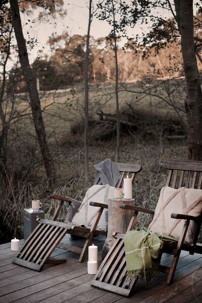 Outdoor led candle 20cm, white