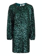 Ezra Fall Sequins dress, dark green
