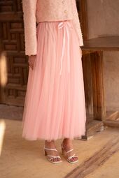Aria tulle skirt, rose bonbon