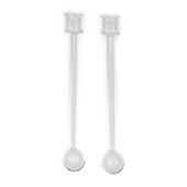 Glass spoons set of 2 pieces