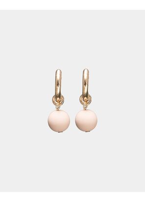 Colette earrings, matt beige