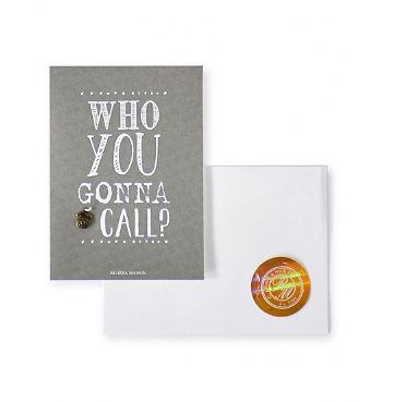 Postcard who you gonna call + envelope
