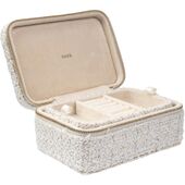 Tweed jewellery box, vanilla