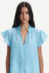 Karookh long dress, blue topaz