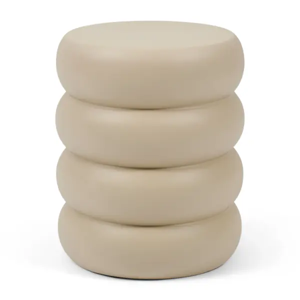 Rose tower end table, warm sand