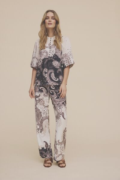 Bali Long Wide Leg, Dull Black