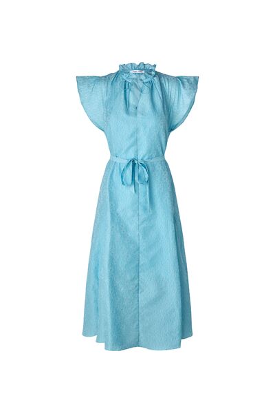 Karookh long dress, blue topaz