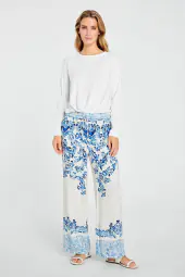 Bali Long Wide Leg, Off White