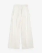 Pompon jeans, white