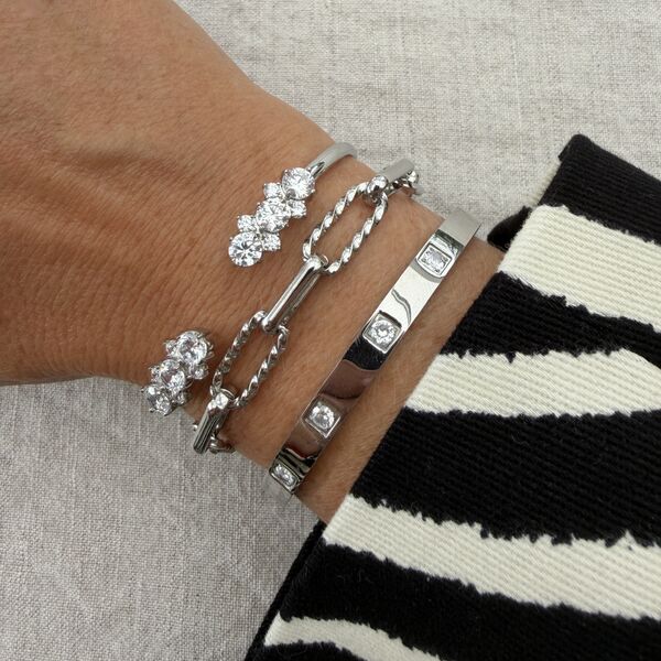Celeste bangle, steel