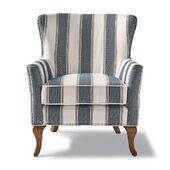 Cavendish armchair blue stripes