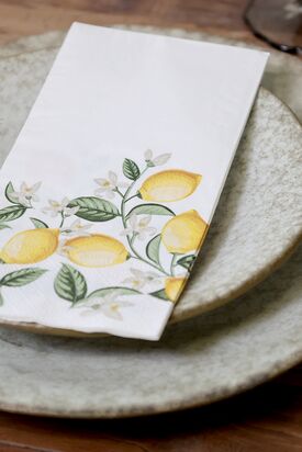 Napkin with Lemons