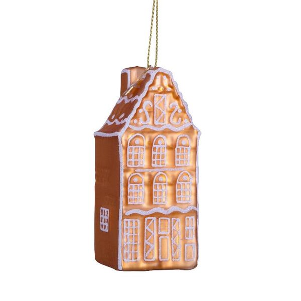 Ornament gingerbread canal house 9cm