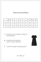 Layered dress, black