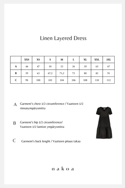 Layered dress, black
