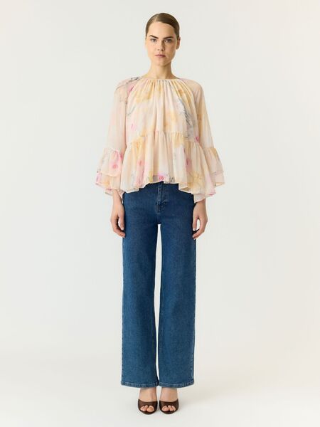 Blomina top, afterglow