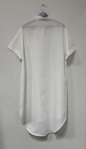 Simple shirt dress, white