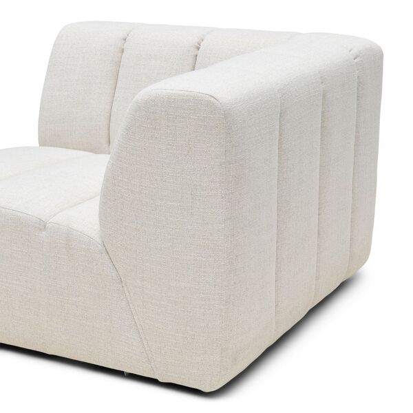 Dazzle corner, rich tweed, antique white