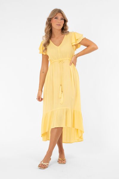 Jane dress, butter yellow