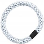 Fat hair ties, cool blue