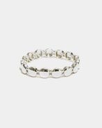 Ava petite elastic bracelet, silver