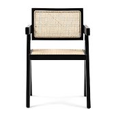 St. Moritz dining armchair, black