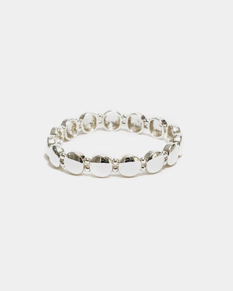 Ava petite elastic bracelet, silver