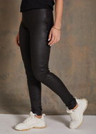 Leather leggings mynte fit, black