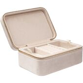 Velvet jewellery box, sand