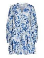 Marise print dress, light blue