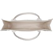 Canvas tote "Beach please" medium, off white/sand