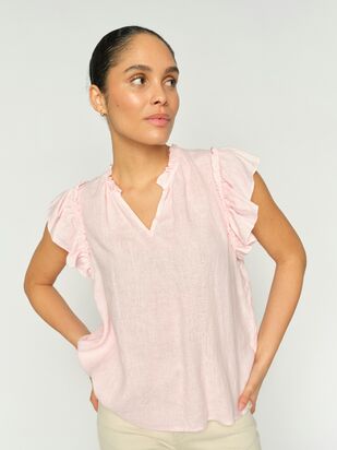 Tea Linen Blouse, Ballet Slipper