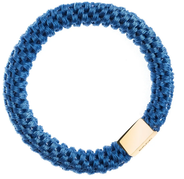 Fat hair ties, blue