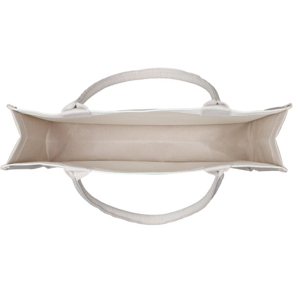 Canvas tote "Beach please" medium, off white/sand