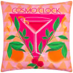 Cosmo o'clock outdoor cushion 43x43, pink