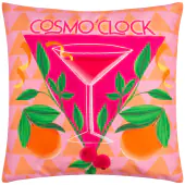 Cosmo o'clock outdoor cushion 43x43, pink