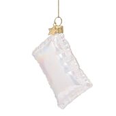 Ornament opal pillow 6,5cm, white