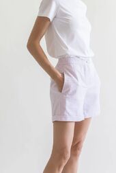 Folded shorts, lilac