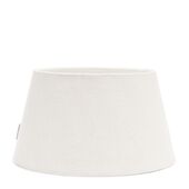 Linen taper lampshade white 38x21