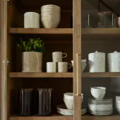 Portofino storage jar M, white