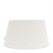 Linen taper lampshade white 45x25