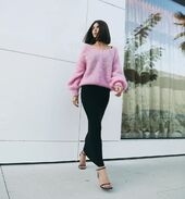 Milana mohair knit, soft berry