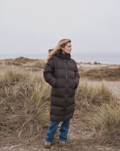 Viviana C puffer jacket, dark brown