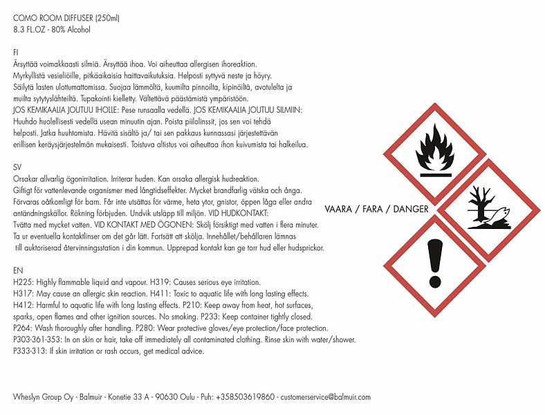 Como room diffuser, black