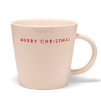 Tea cup merry christmas 350ml, ecru