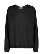 Thora V-neck knit, black