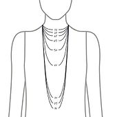 Lourdes Chain Necklace, steel